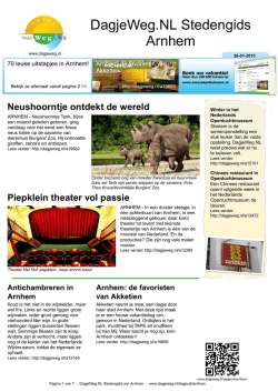 DagjeWeg.NL Stedengids Arnhem