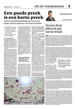 Een goede preek is een korte preek