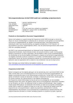 een projectsecretaris van PKDT.
