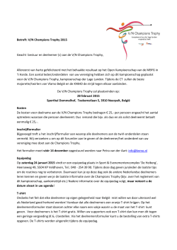 Infobrief - Twirlvereniging KNA Noordwijk