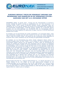 Press Release Euronav