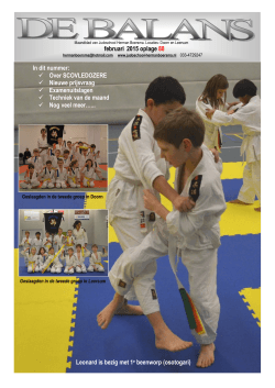 Balans - Judoschool Herman Boersma