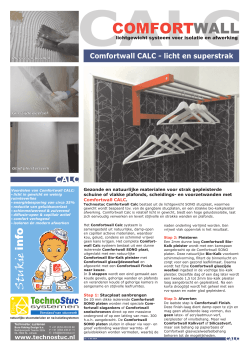 Comfortwall calc - Technostuc systemen