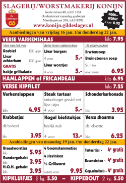Klik hier voor onze weekaanbiedingen