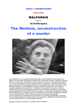 The Medium, recontruction of a murder