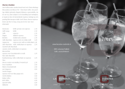 DRINKS - La Cucina