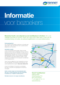 Routebeschrijving Arnhem
