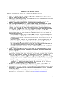 "Overzicht van de nationale middelen" PDF