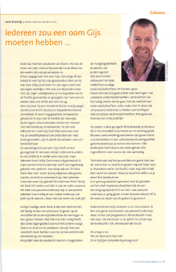 Iedereen zou een oom Gijs