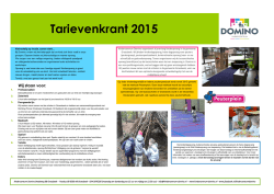 Tarievenkrant 2015 - Kindercentrum Domino