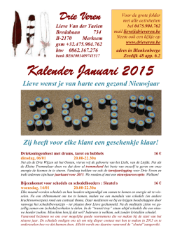 Januari - Drie Veren