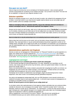 Hoe gaan we van start? Statuten opstellen