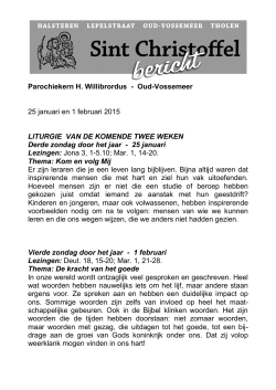 Bericht H. Willibrorduskerk - Oud-Vossemeer