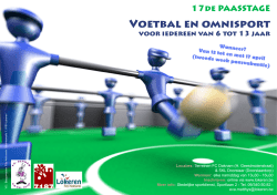 Paasstage 6 tot 13 jaar