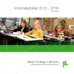 Informatiefolder 2015 - 2016