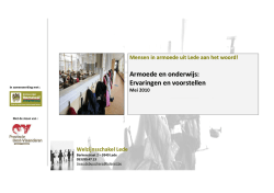Ervaringen armoede en onderwijs in Lede