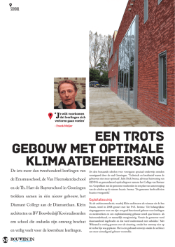 Een trots gebouw met optimale klimaatbeheersing