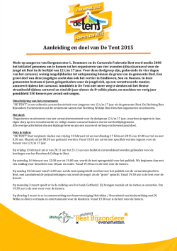 over ons - De Tent