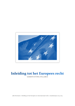 inleiding tot het europees recht_samenvatting_julie
