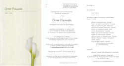 Omer Pauwels - Wase Begrafenissen