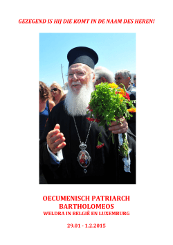 programma - Orthodox Aartsbisdom
