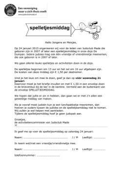 informatie en inschrijfformulier