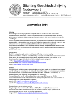 Jaarverslag 2014