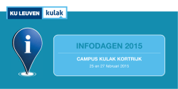 infodagen 2015 campus kulak kortrijk