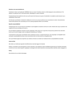 Disclaimer voor www.testafood.com Testafood bv. (Kamer van