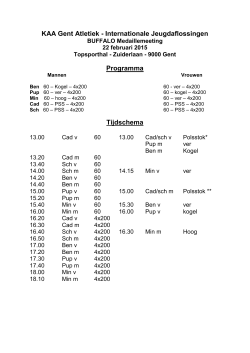 22 feb 2015 indoor aflossing