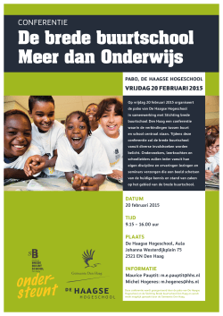 De Brede Buurt poster 01-15 - Stichting Brede Buurtschool Den