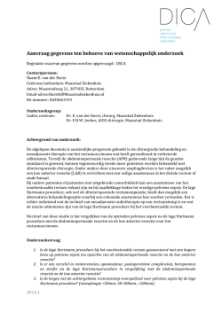 Het optreden van pelviene sepsis ma de lage hartman in