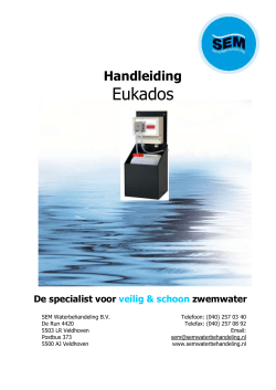Handleiding (NL) Eukados  - SEM Waterbehandeling BV