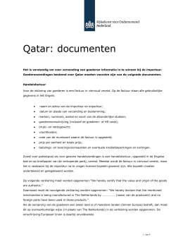 Qatar: documenten - Rijksdienst voor Ondernemend Nederland