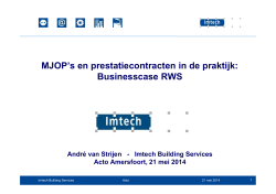 Klik hier voor de presentatie van Imtech