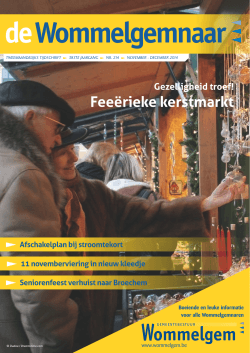 Feeërieke kerstmarkt - Gemeente Wommelgem