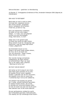 Edmund Blunden – gedichten 1e Wereldoorlog