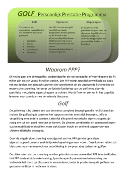 Golf Persoonlijk Prestatie Programma