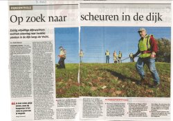 Zestig vrijwillige dijkwachters