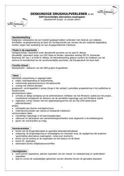 DESKUNDIGE DRUGHULPVERLENER B1-B3