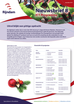 ITC nieuwsbrief_8.indd - Rijndam Revalidatiecentrum