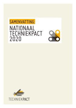 Download "Samenvatting: Nationaal Techniekpact 2020" PDF