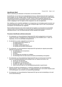 Identificatie Wwft