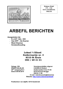 ARBEFIL BERICHTEN