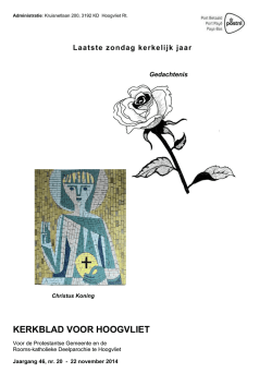 Jaargang 46, nr. 20 22 november 2014