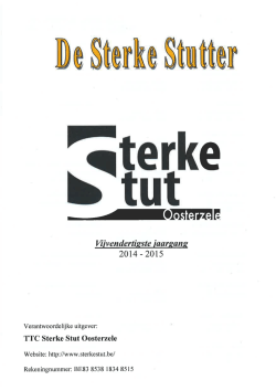 Clubboekje - TTC Sterke Stut