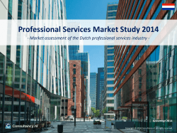 Professional Services Market Study 2014