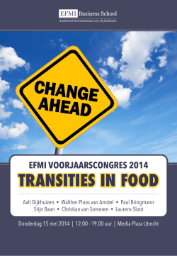 Uitnodiging EFMI Voorjaarscongres 2014
