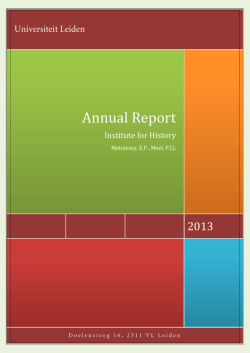 Annual Report - Universiteit Leiden