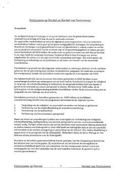 Akkoord Vertrouwen op herstel en herstel van